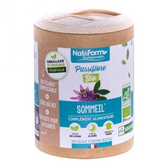 Nat & Form Passiflore 840 mg 60 gélules