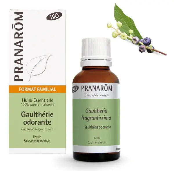 PRANARÔM Huile Essentielle Gaulthérie Odorante BIO Grand Format 30 ml
